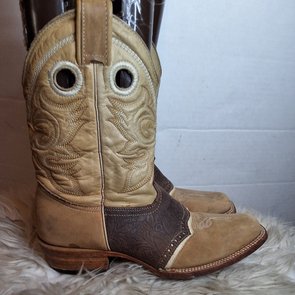 Stephy Spectator Neutral Tones Cowboy Boots 8.5 - Picture 1 of 16